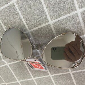 NWT Ray ban 3025 silver aviator mirror sunglasses